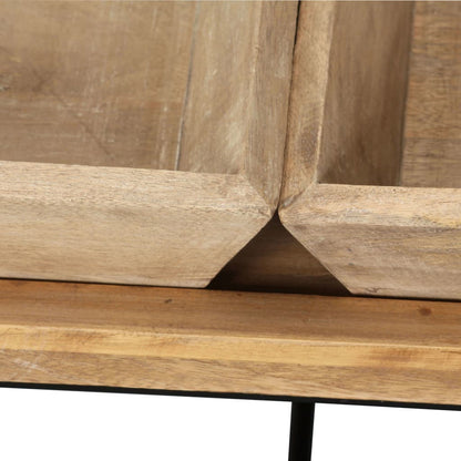 vidaXL Table basse en bois de manguier massif 110 x 55 x 42 cm