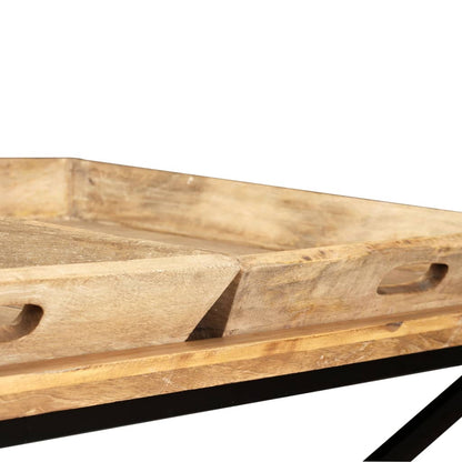 vidaXL Table basse en bois de manguier massif 110 x 55 x 42 cm