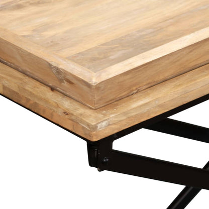 vidaXL Table basse en bois de manguier massif 110 x 55 x 42 cm