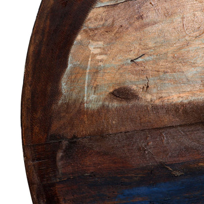 vidaXL Table basse en bois de récupération massif avec pied noir 60x60x33 cm