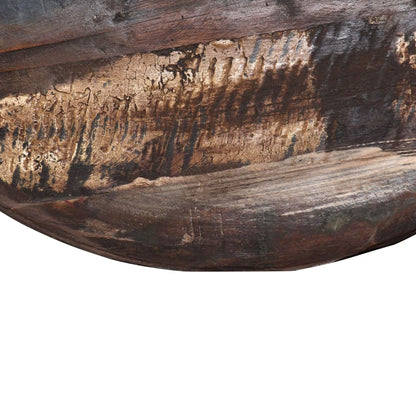 vidaXL Table basse en bois de récupération massif avec pied noir 60x60x33 cm