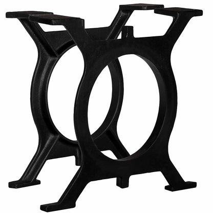 vidaXL Couchtisch-Beine 2 Stk. O-Gestell Gusseisen