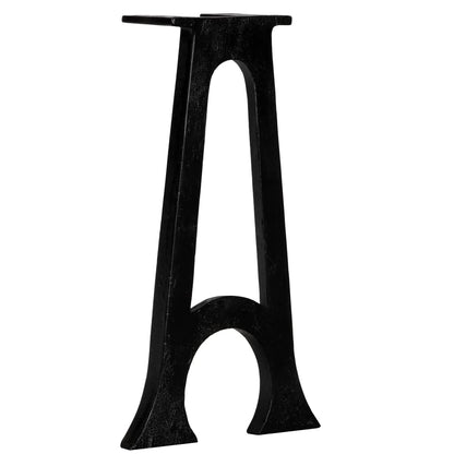 vidaXL Pieds de banc 2 pcs Pieds incurvés en A Fonte