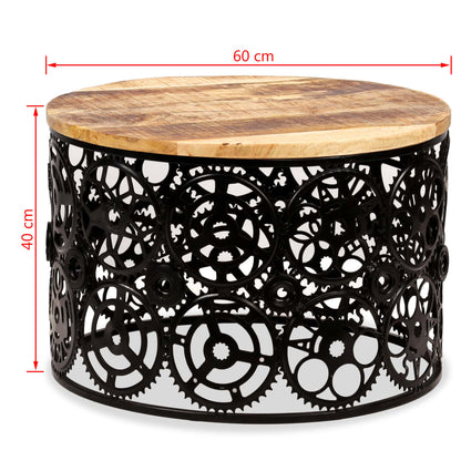 vidaXL Table basse en bois de manguier massif 60x40 cm