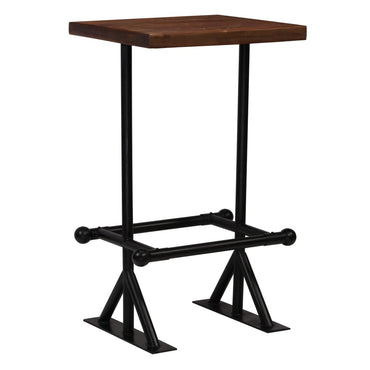 vidaXL Ensemble de bar 3 pcs Bois de récupération massif