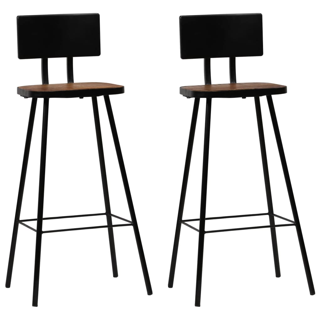vidaXL Ensemble de bar 3 pcs Bois de récupération massif
