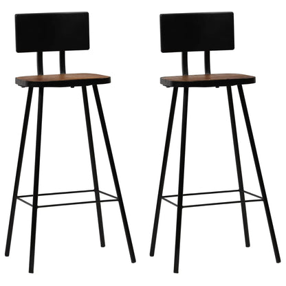 vidaXL Ensemble de bar 3 pcs Bois de récupération massif