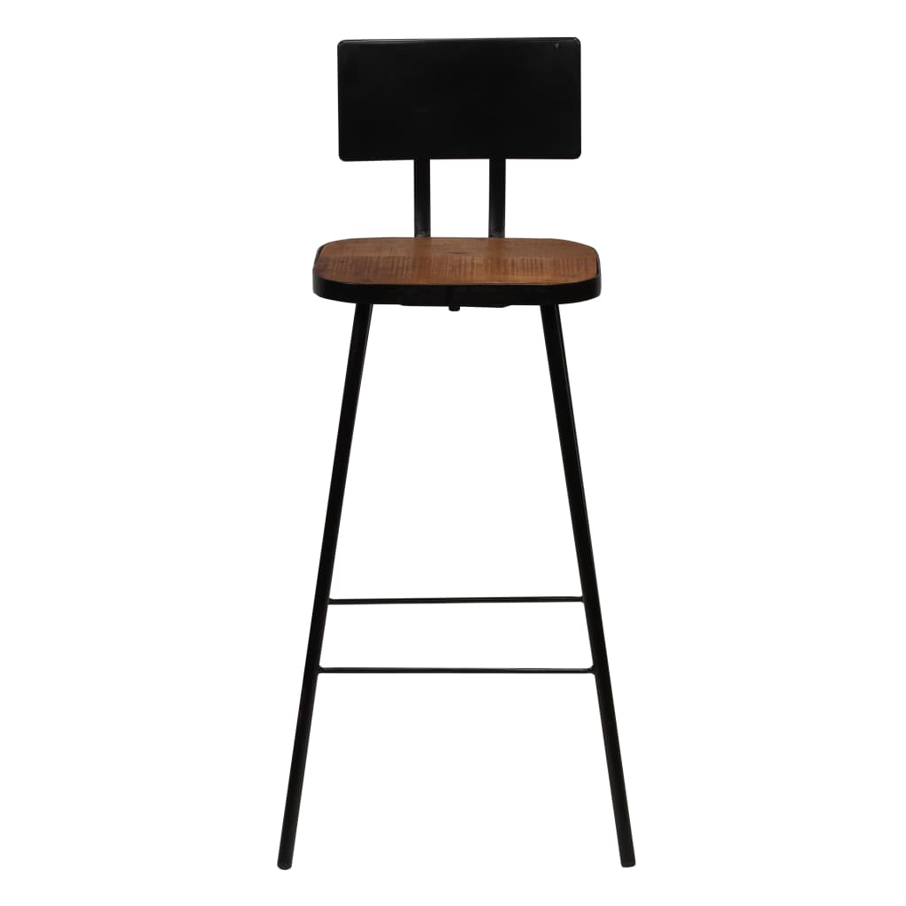 vidaXL Ensemble de bar 3 pcs Bois de récupération massif