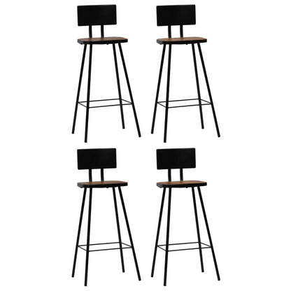 vidaXL Ensemble de bar 5 pcs. en bois de récupération massif