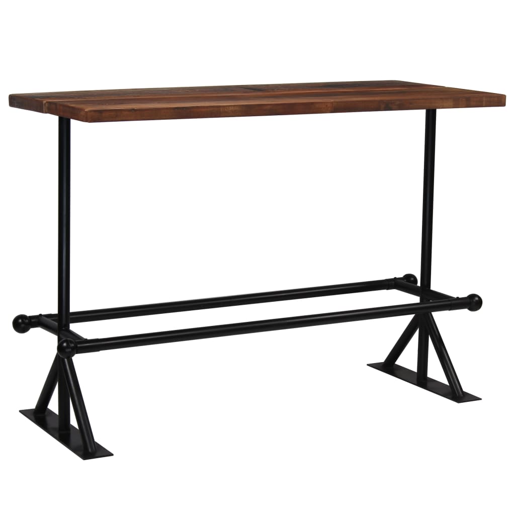 vidaXL Ensemble de bar 7 pièces en bois de récupération massif