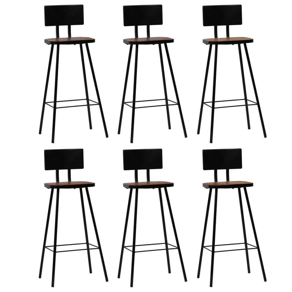 vidaXL Ensemble de bar 7 pièces en bois de récupération massif