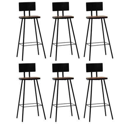 vidaXL Ensemble de bar 7 pièces en bois de récupération massif