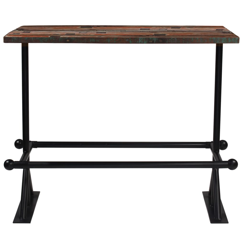 vidaXL Ensemble de bar 7 pcs Bois de récupération massif Multicolore
