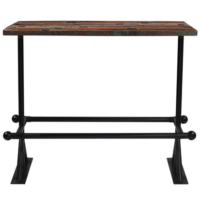 vidaXL Ensemble de bar 7 pcs Bois de récupération massif Multicolore