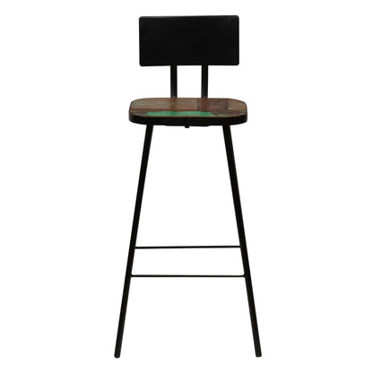 vidaXL Ensemble de bar 7 pcs Bois de récupération massif Multicolore