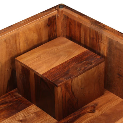 vidaXL Table basse en bois d'acacia massif 70x70x30 cm