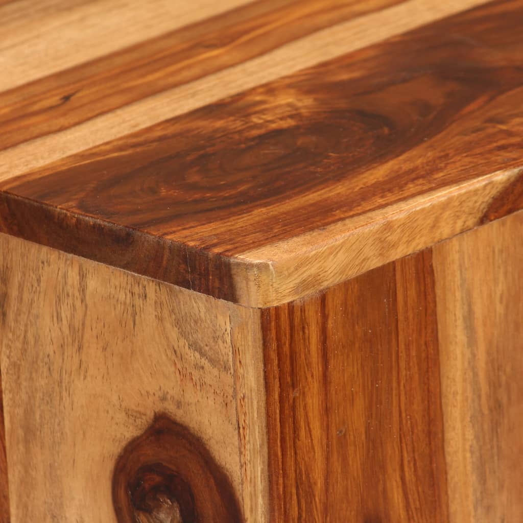 vidaXL Table basse en bois d'acacia massif 70x70x30 cm