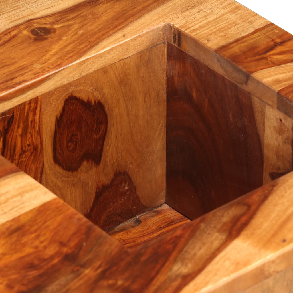 vidaXL Table basse en bois d'acacia massif 70x70x30 cm