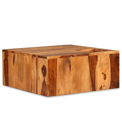 vidaXL Table basse en bois d'acacia massif 70x70x30 cm