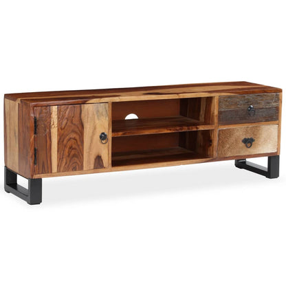 vidaXL Meuble TV en bois d'acacia massif 120x30x40 cm
