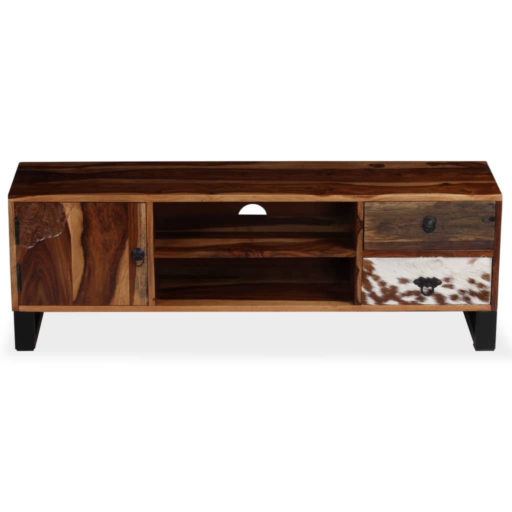 vidaXL Meuble TV en bois d'acacia massif 120x30x40 cm