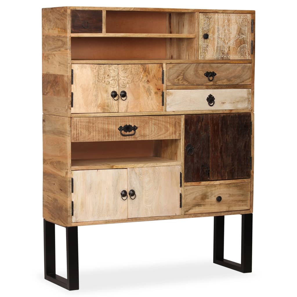 vidaXL Buffet en bois de manguier massif 100 x 30 x 130 cm