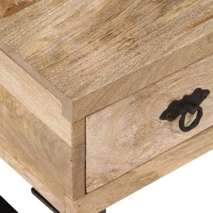 vidaXL Table basse avec 3 tiroirs Bois de manguier massif 90x50x35 cm