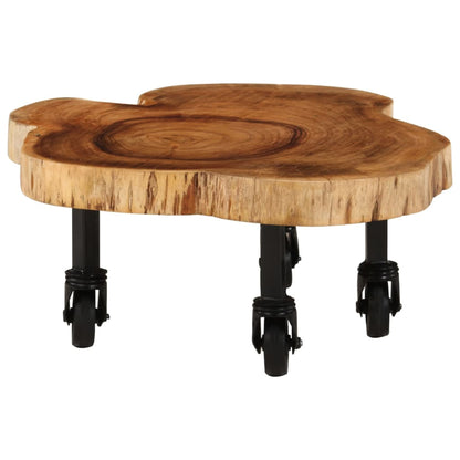vidaXL Table basse bois d'acacia massif 60x55x25 cm