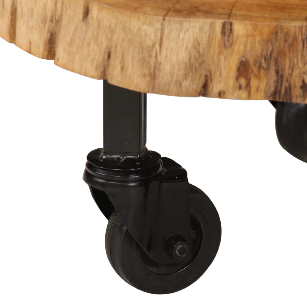 vidaXL Table basse bois d'acacia massif 60x55x25 cm