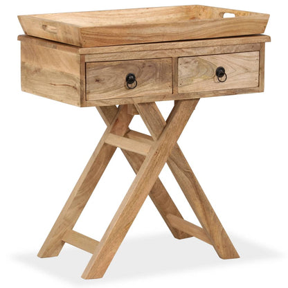 vidaXL Beistelltisch Mangoholz Massiv 65 x 40 x 76 cm