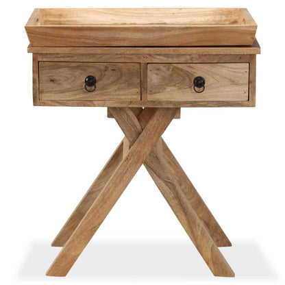 vidaXL Beistelltisch Mangoholz Massiv 65 x 40 x 76 cm