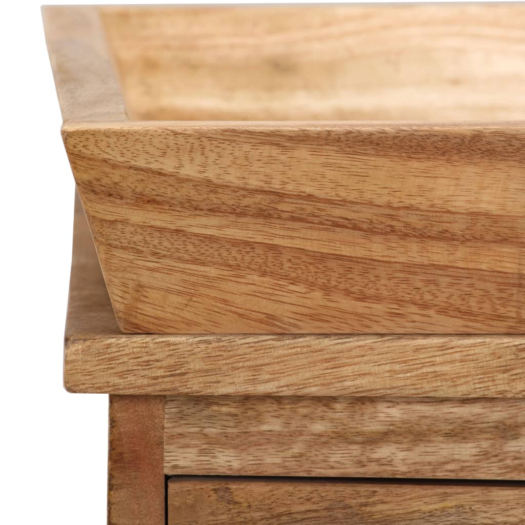 vidaXL Beistelltisch Mangoholz Massiv 65 x 40 x 76 cm