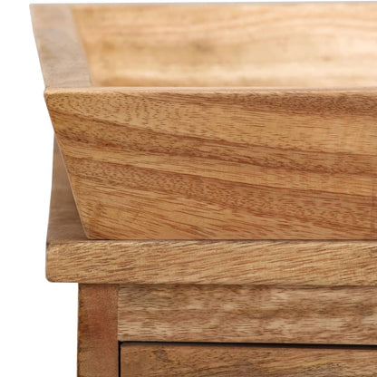 vidaXL Beistelltisch Mangoholz Massiv 65 x 40 x 76 cm