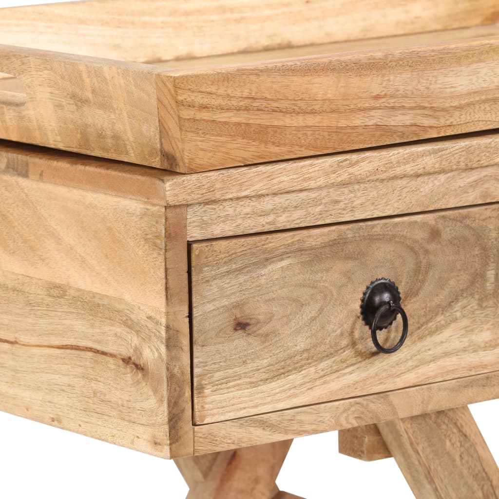 vidaXL Beistelltisch Mangoholz Massiv 65 x 40 x 76 cm