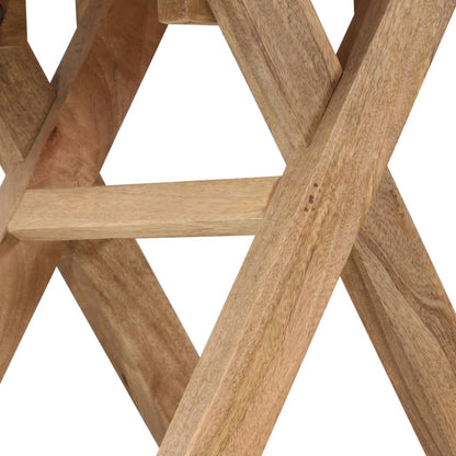 vidaXL Beistelltisch Mangoholz Massiv 65 x 40 x 76 cm