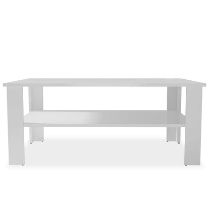 vidaXL Table basse Bois d'ingénierie 100x59x42 cm Blanc