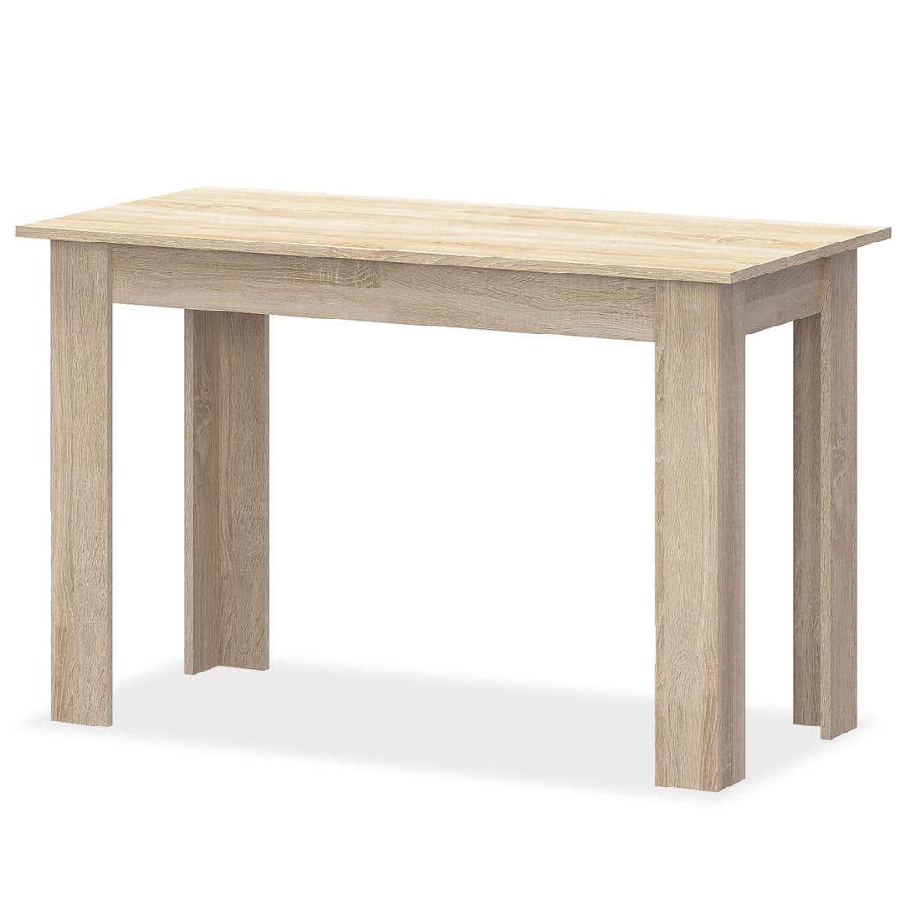 vidaXL Ensemble de salle à manger 3 pièces Table et bancs en bois d'ingénierie Chêne