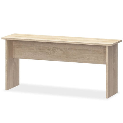 vidaXL Ensemble de salle à manger 3 pièces Table et bancs en bois d'ingénierie Chêne