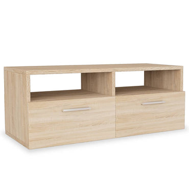 vidaXL Meuble TV bois d'ingénierie 95x35x36 cm Chêne