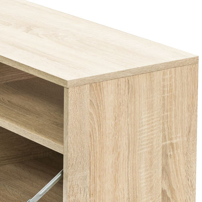 vidaXL Meuble TV bois d'ingénierie 95x35x36 cm Chêne