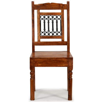 vidaXL Chaises de salle à manger 2 pcs. Bois massif avec finition couleur miel