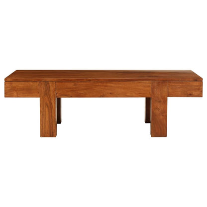 vidaXL Table basse en bois massif avec finition couleur miel 100x50x30 cm