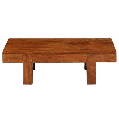vidaXL Table basse en bois massif avec finition couleur miel 100x50x30 cm