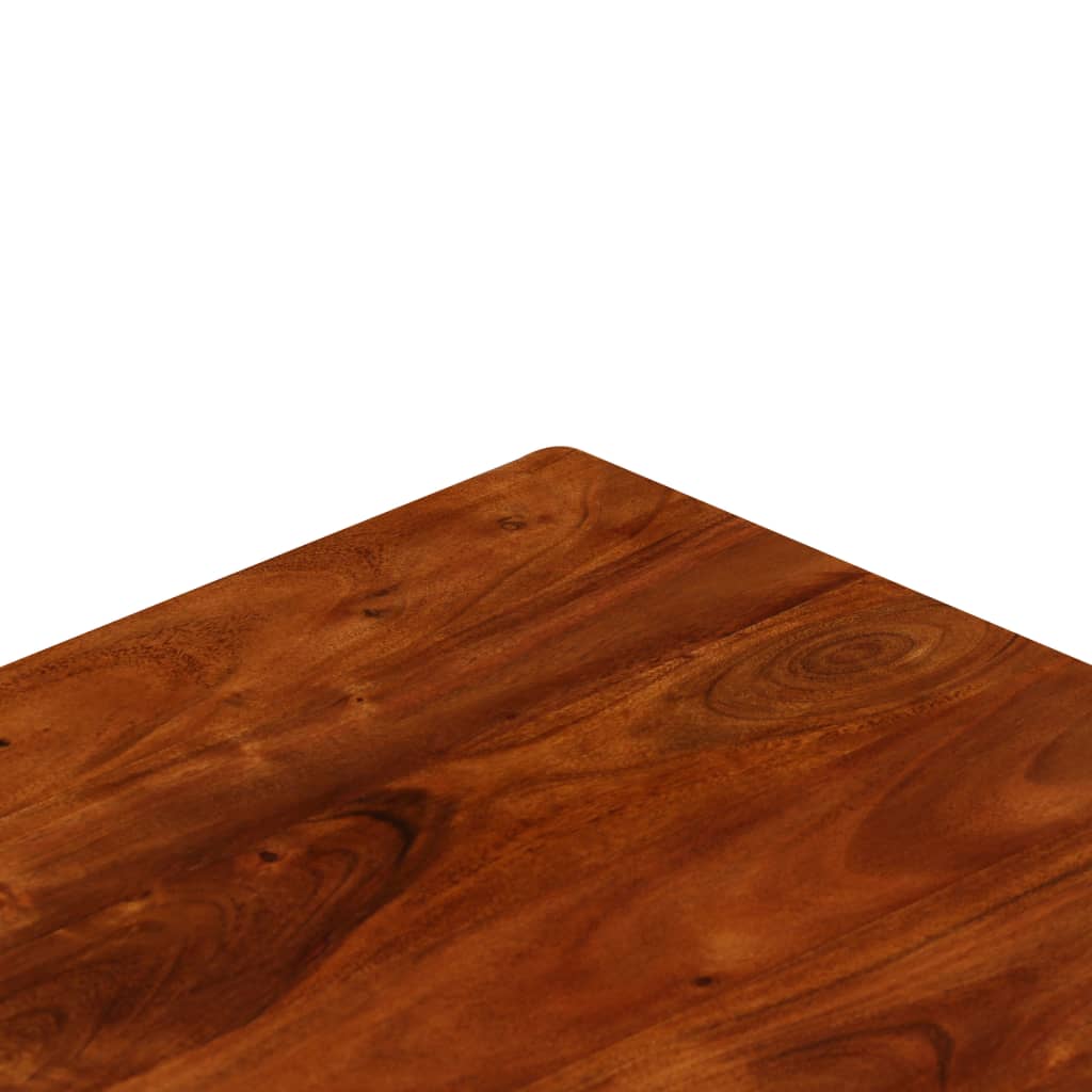 vidaXL Table basse en bois massif avec finition couleur miel 100x50x30 cm