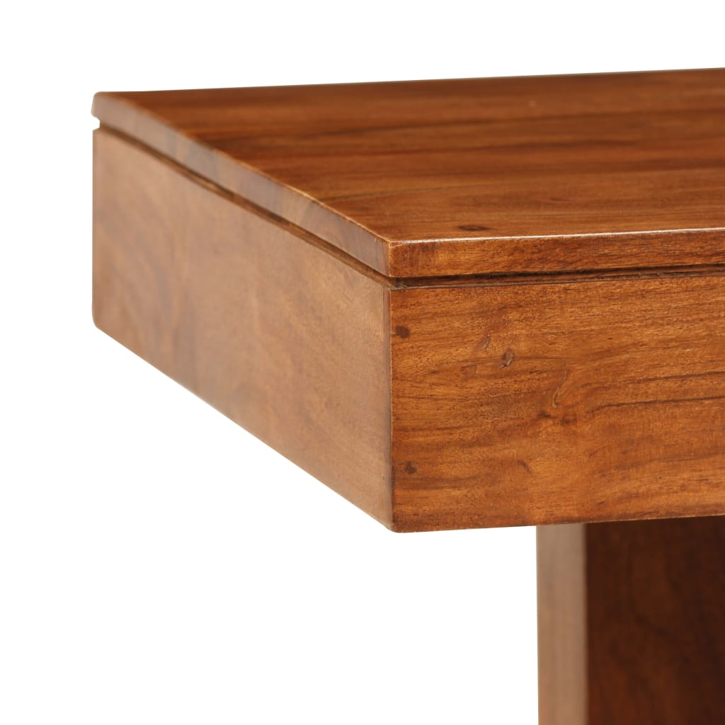vidaXL Table basse en bois massif avec finition couleur miel 100x50x30 cm