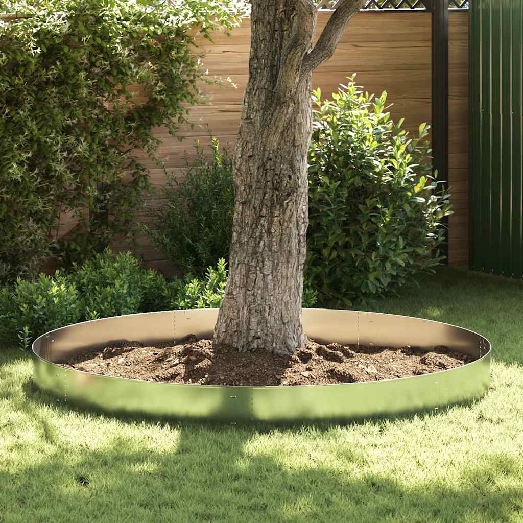 Rasenkanten 10 Stk. Verzinkter Stahl 100 x 20 cm