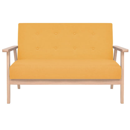 vidaXL Sofa-Set 2-tlg. Stoff Gelb