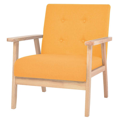 vidaXL Sofagarnitur 3-tlg. Stoff Gelb