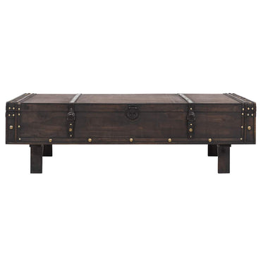 vidaXL Table basse contreplaqué style vintage 120x55x35 cm