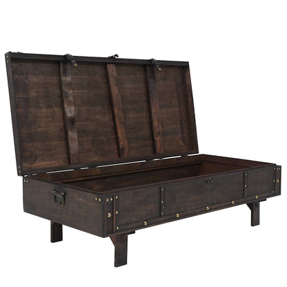 vidaXL Table basse contreplaqué style vintage 120x55x35 cm
